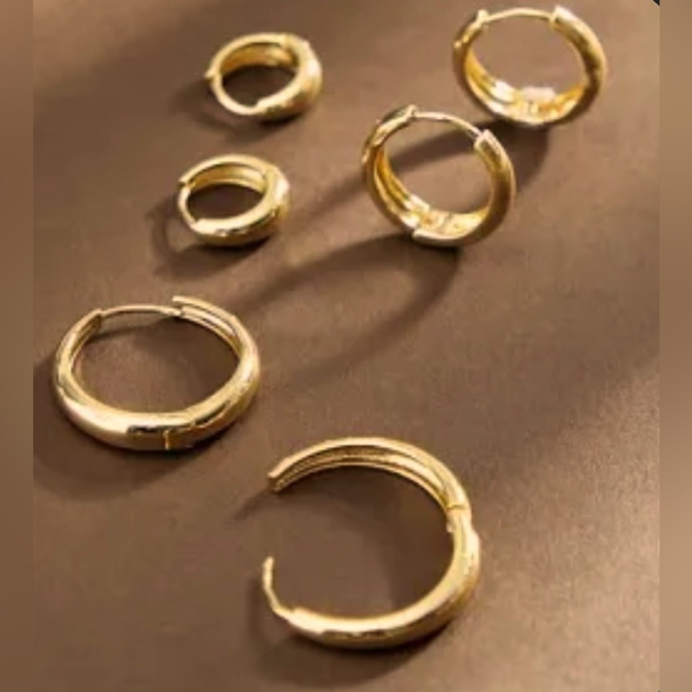 Altar’D State Crescent Hoop Earring Trio Pack